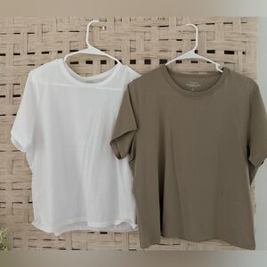 Abercrombie & Fitch White and Beige T Shirt Bundle